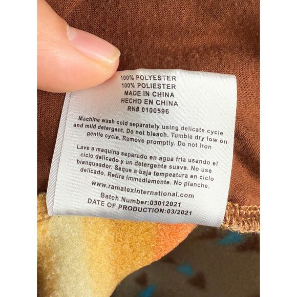 Cabin Fever Ramatex Southwestern Aztec Snap Pullover Fleece Sweater VTG Medium‎ - Picture 9 of 10